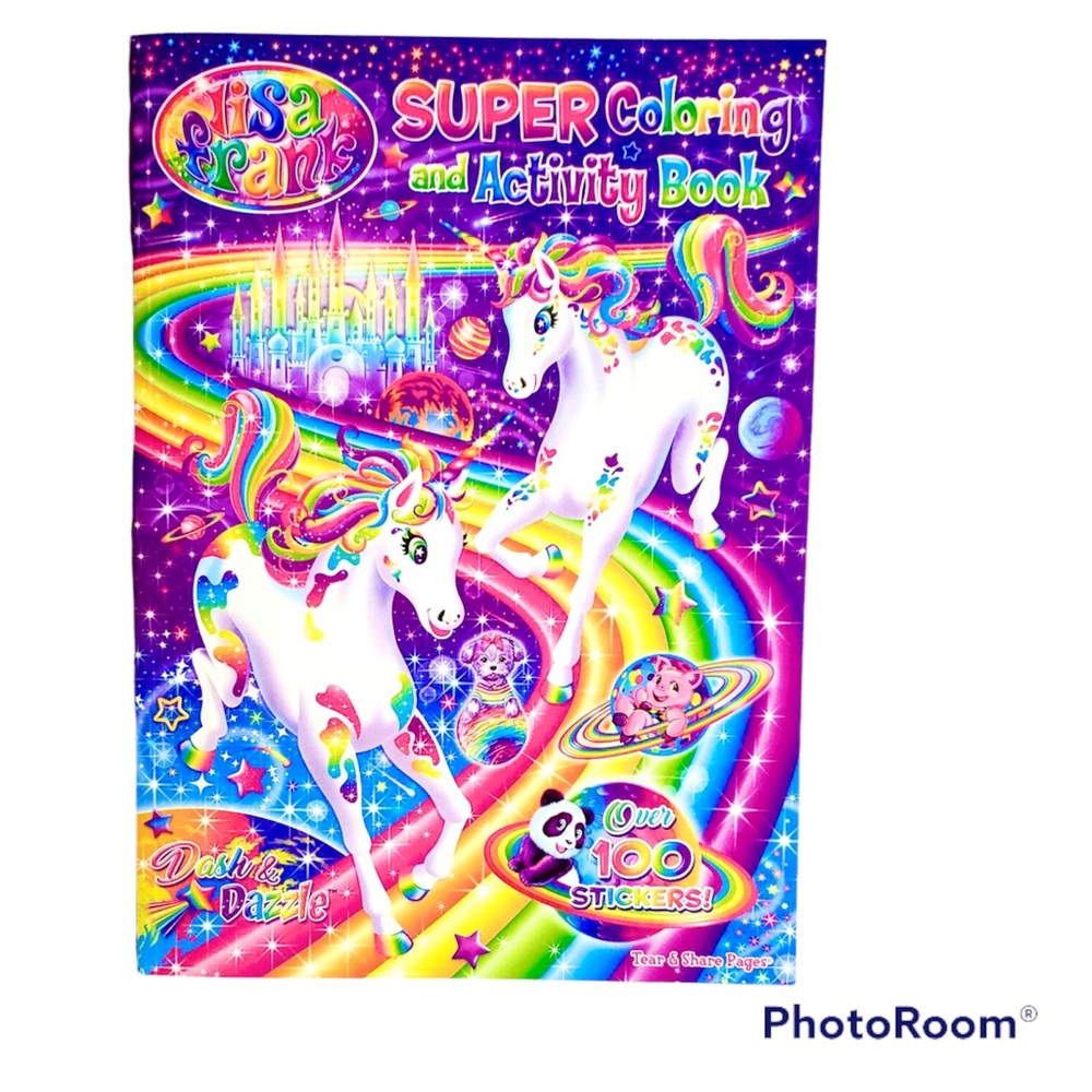 🦄 LISA FRANK SUPER COLORING & STICKER BOOK 🦄
